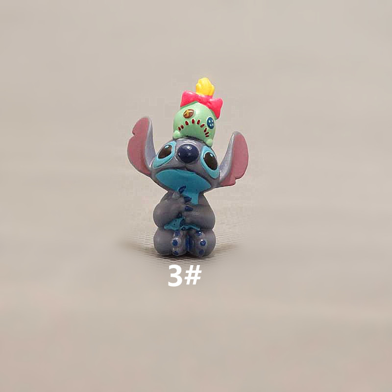 迷你版6款星际宝贝 抱小金史迪仔 公仔diy贴片材料 玩偶模型摆件