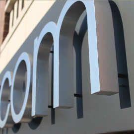 悬空立体字定制形象牌金属字丝杆腾空实心字加工形象墙烤漆字标识