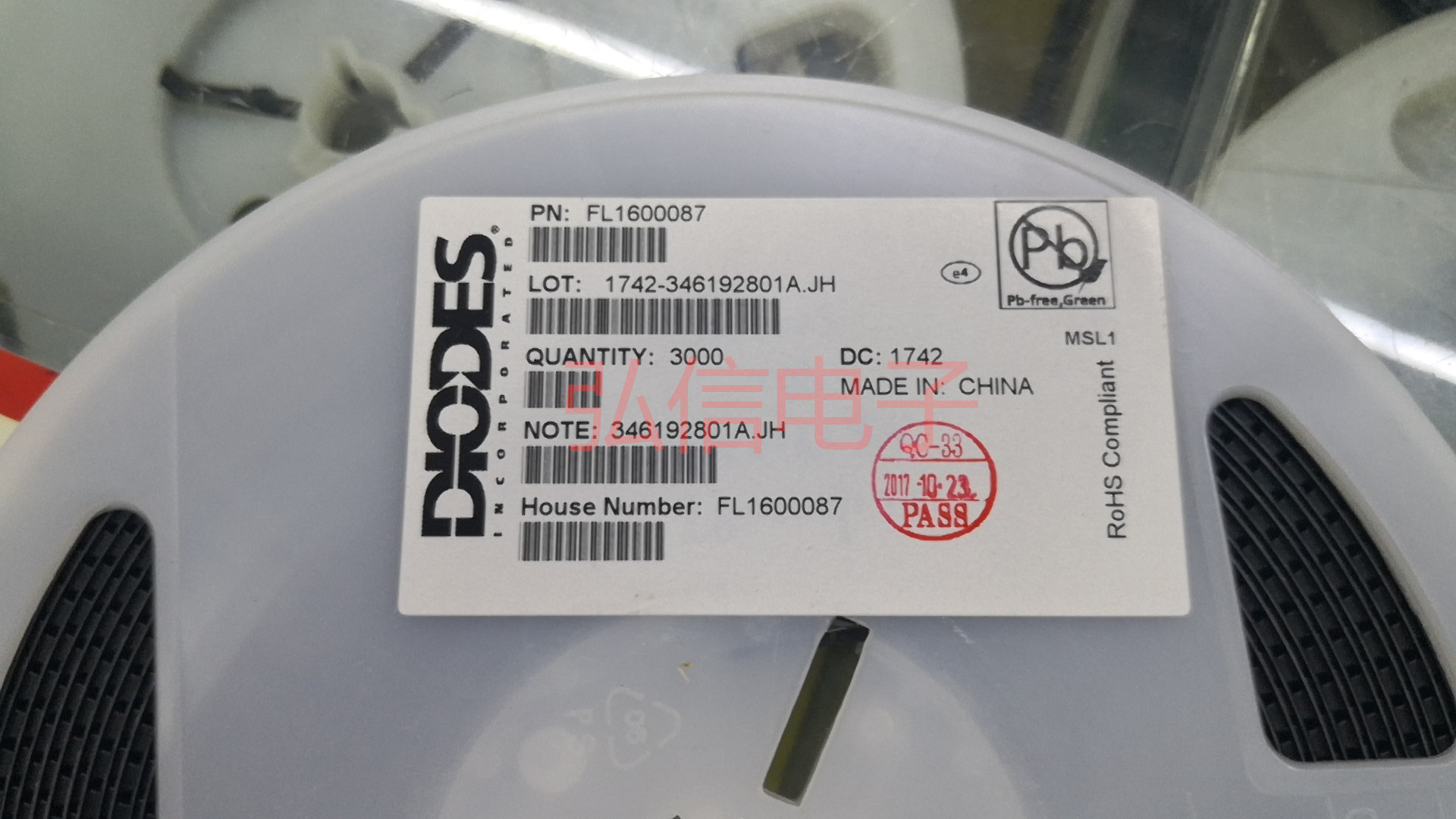 fl1600087 贴片无源晶振3225 16mhz diodes晶体3.2*2.5 16m 谐振