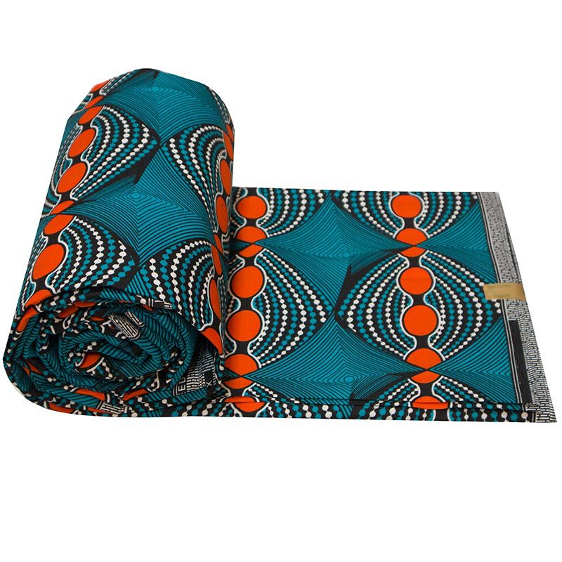 Foreign Trade Africa Cerecloth Polyester Double-Sided Polyester Geometric Printing Fabric African Fabric African Tradition