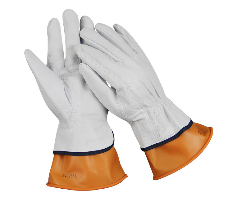 双安00级500v绝缘手套诺威低压电工带电操作防电乳胶薄款维修接电