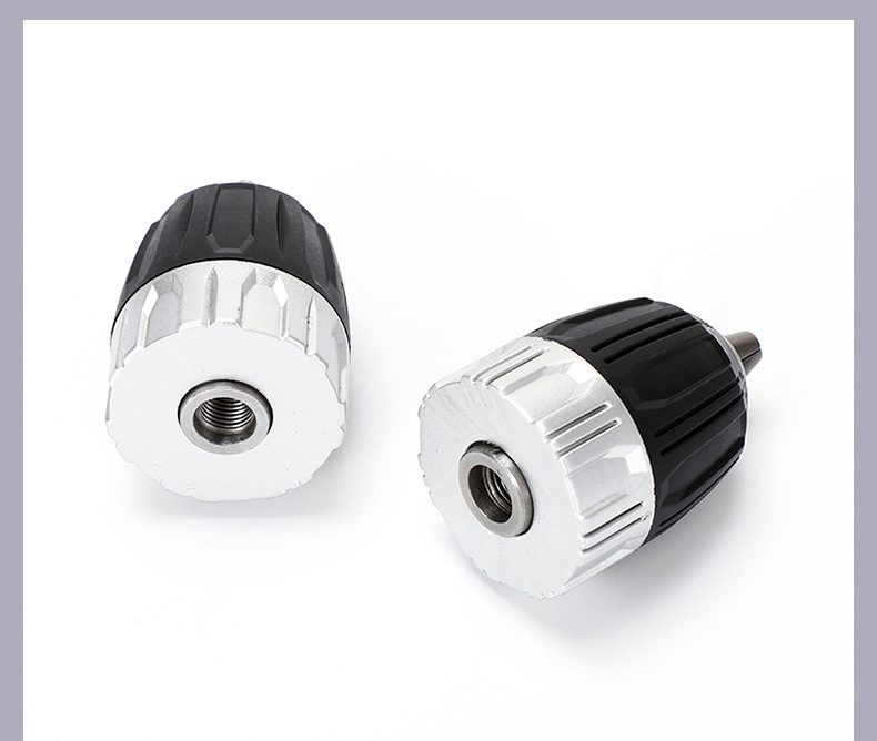 钻夹头电动工具配件10mm后白钻夹头转换电钻夹头夹头方圆柄转接杆