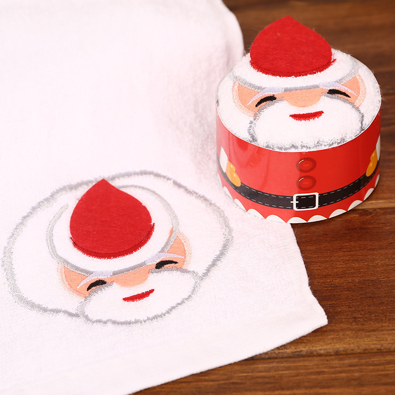 Christmas Towel Present Towel Christmas Shape Towel Advertising Festival Present Towel Christmas Towel Custom Logo