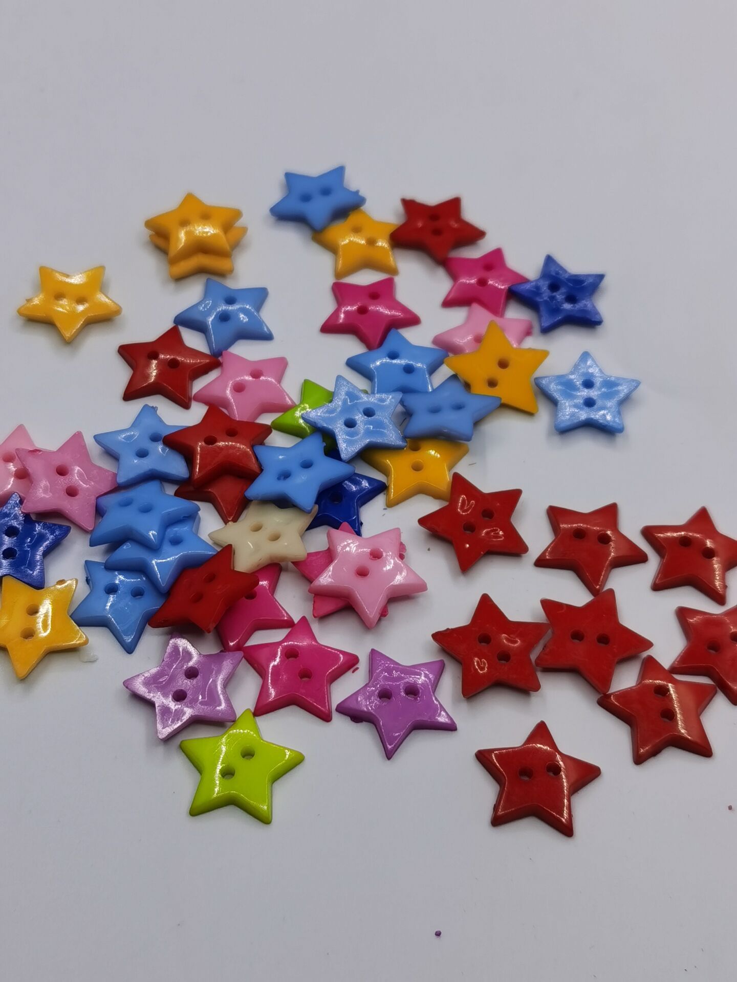 儿童纽扣卡通纽扣彩色纽扣五角星1219mm