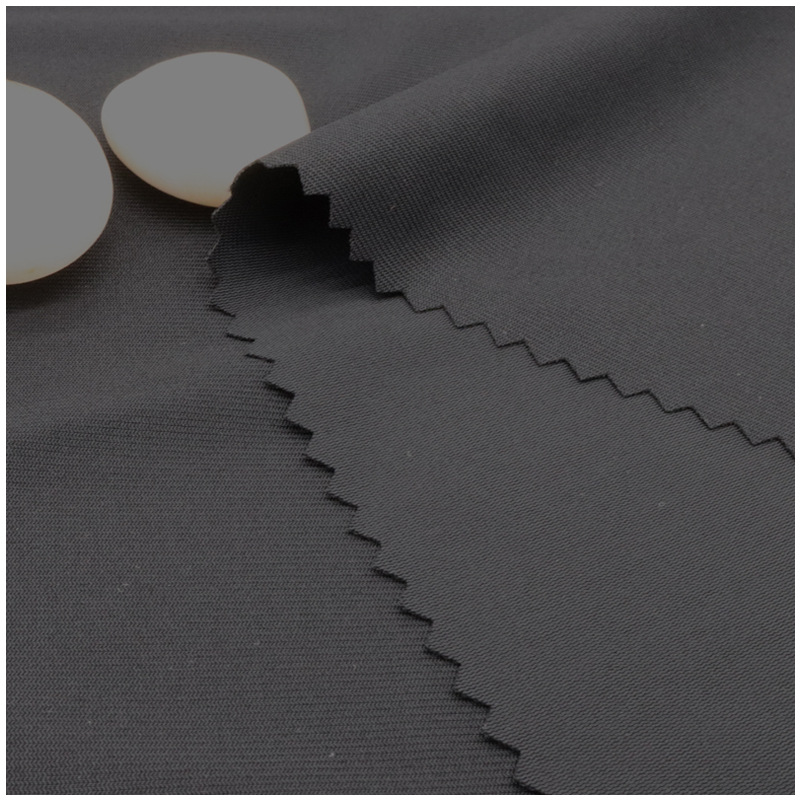 厂家直供 锦氨单经平小横条随意裁 休闲西装裤塑身衣男装针织面料