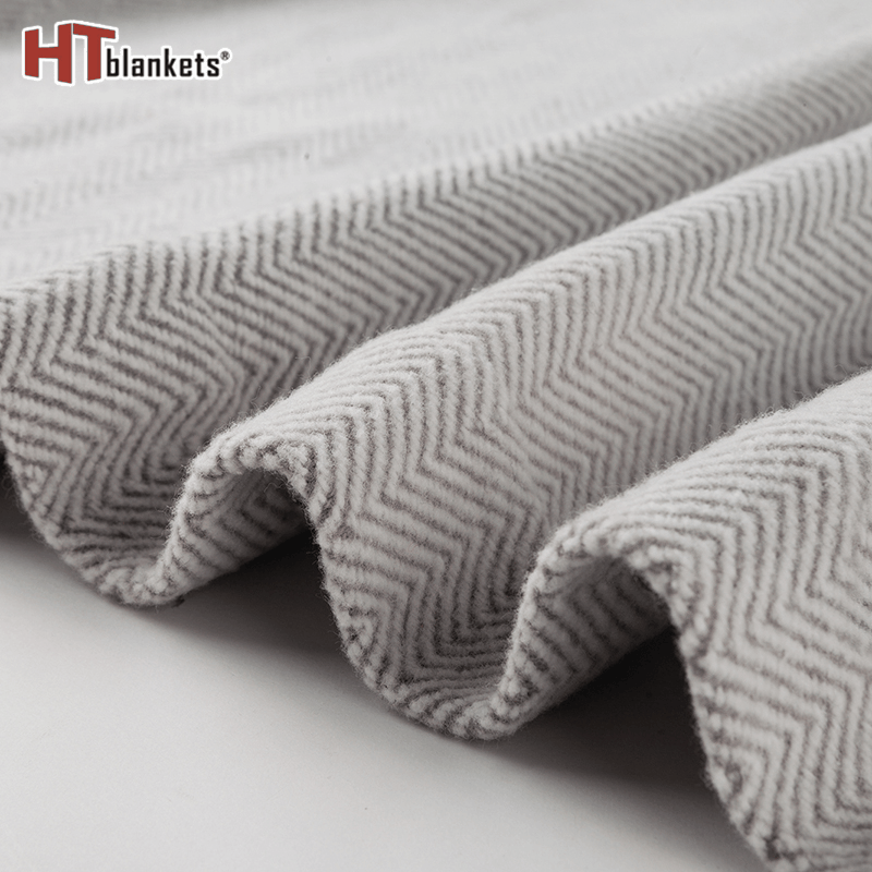 New Wool Thick Cover Blanket Nordic Style Blanket Office Air-Conditioning Blanket Geometric Pattern Siesta Noon Break Cover Blanket