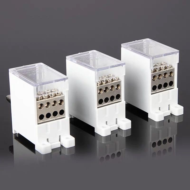 fj6g-63/100/250a空气开关接线端子一进六出12出电线分线器