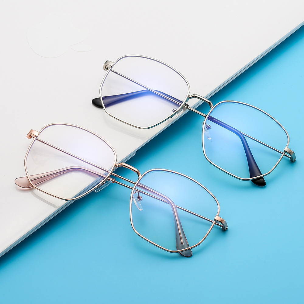 新款平光镜金属框防蓝光眼镜小红书同款文艺光学眼镜架眼镜框男女