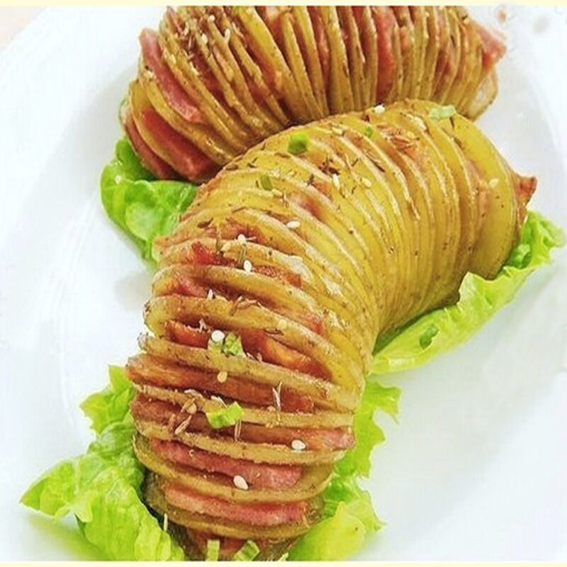 旋风土豆机 不锈钢多功能土豆切片器 手动旋转薯片薯塔切削机商用