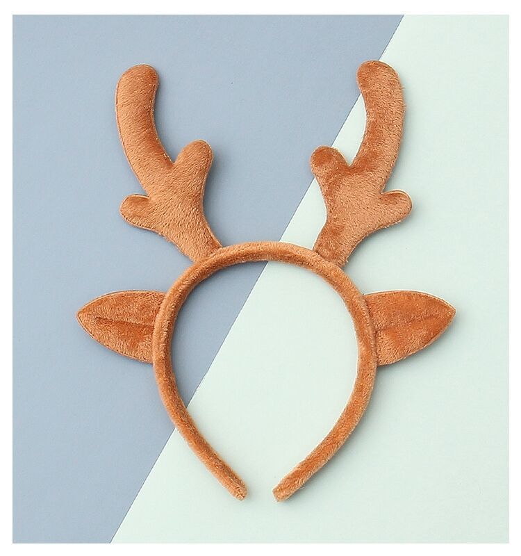 网红可爱鹿角发箍卖萌表演拍照头饰女发卡超仙麋鹿角甜美外戴头箍