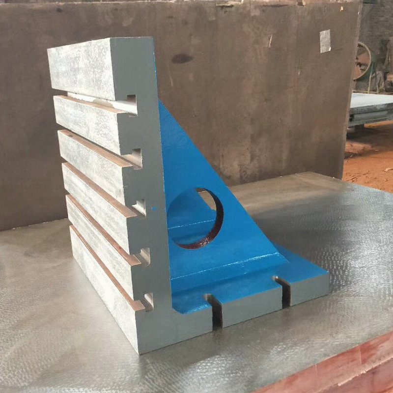 条形铸铁弯板 90度直角铸铁机床定位弯板工作台可定制t型槽弯板