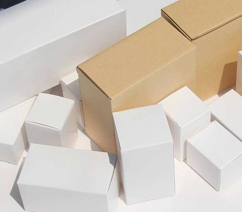 通用现货小白盒长条型纸盒精油化妆品空白包装盒低价订制各类纸盒