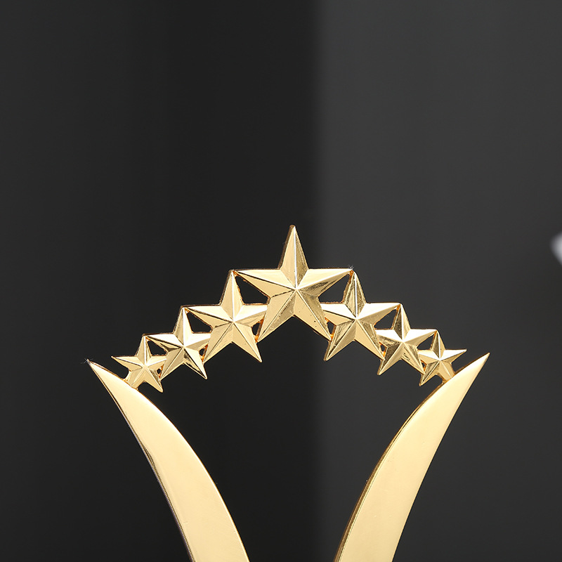 创意新款星星奖杯水晶奖杯奖牌 可定制定做晚会奖杯厂家现货批发