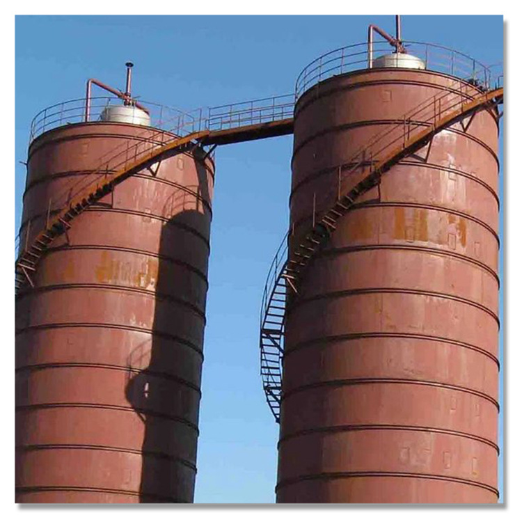 立式粮食库管道储运容器 碳钢拱顶储罐1000立方 化工原料储罐