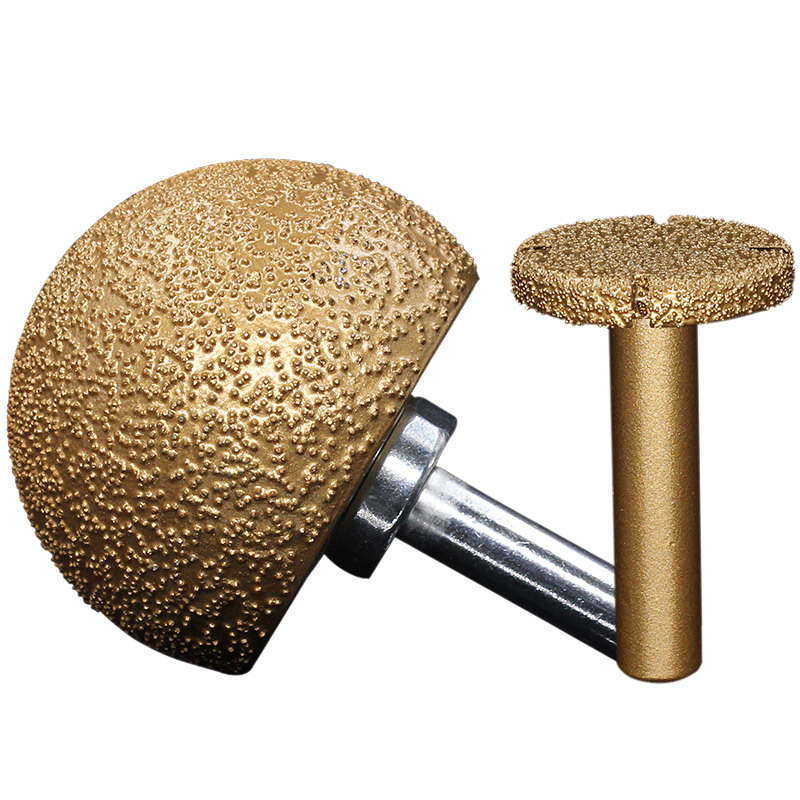 鹅卵石花盆制作工具石头打磨内弧抛光钎焊蘑菇头石英石石材清底刀