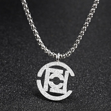 潮牌clot联名aj潮流nike玉石丝绸印花项链吊坠休闲宽松男女短袖