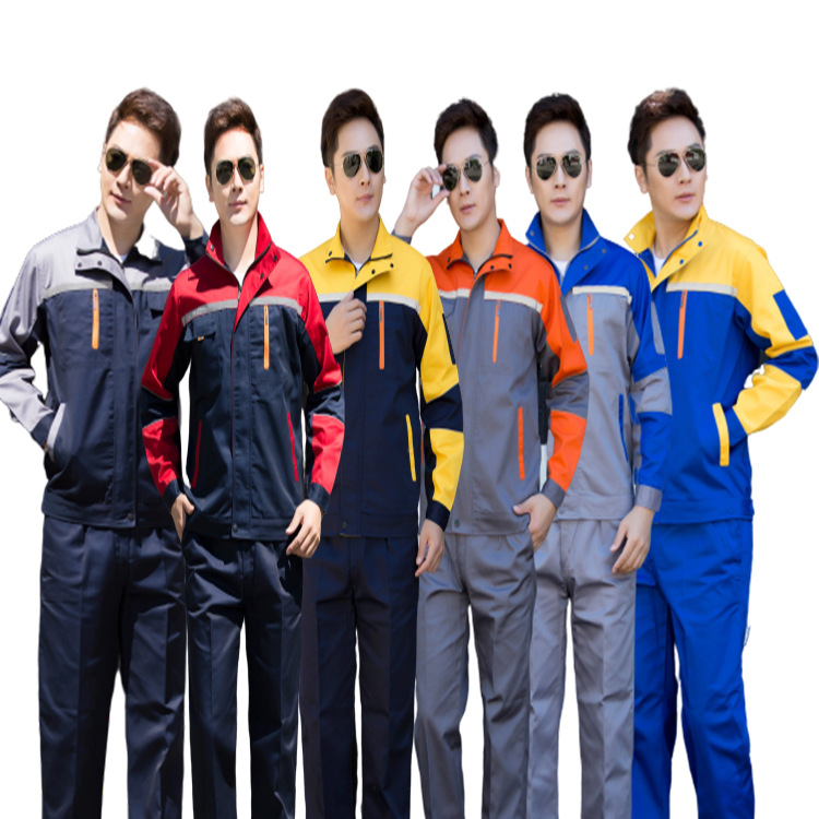 加工定制四季长袖工装吸湿排汗劳保服工厂车间维修汽修工作服套装