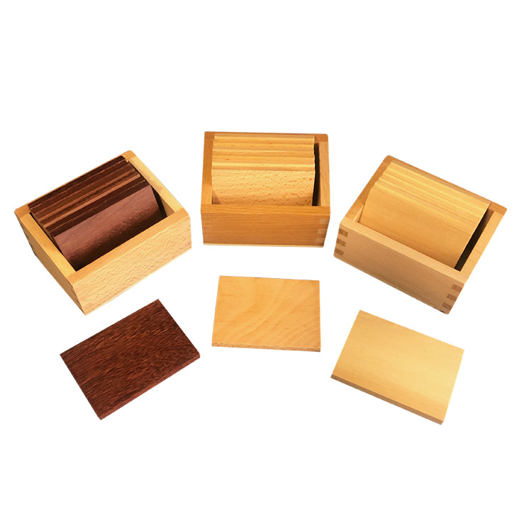 蒙台蒙特梭利蒙氏教具重量板国际版蒙式出口高端感官类教学玩具