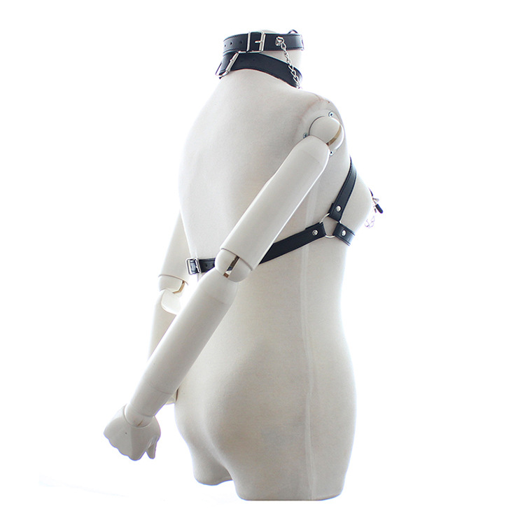 sm情趣套装手铐脖铐带链条捆绑束缚玩具夫妻调教乳夹虐乳咪咪夹子