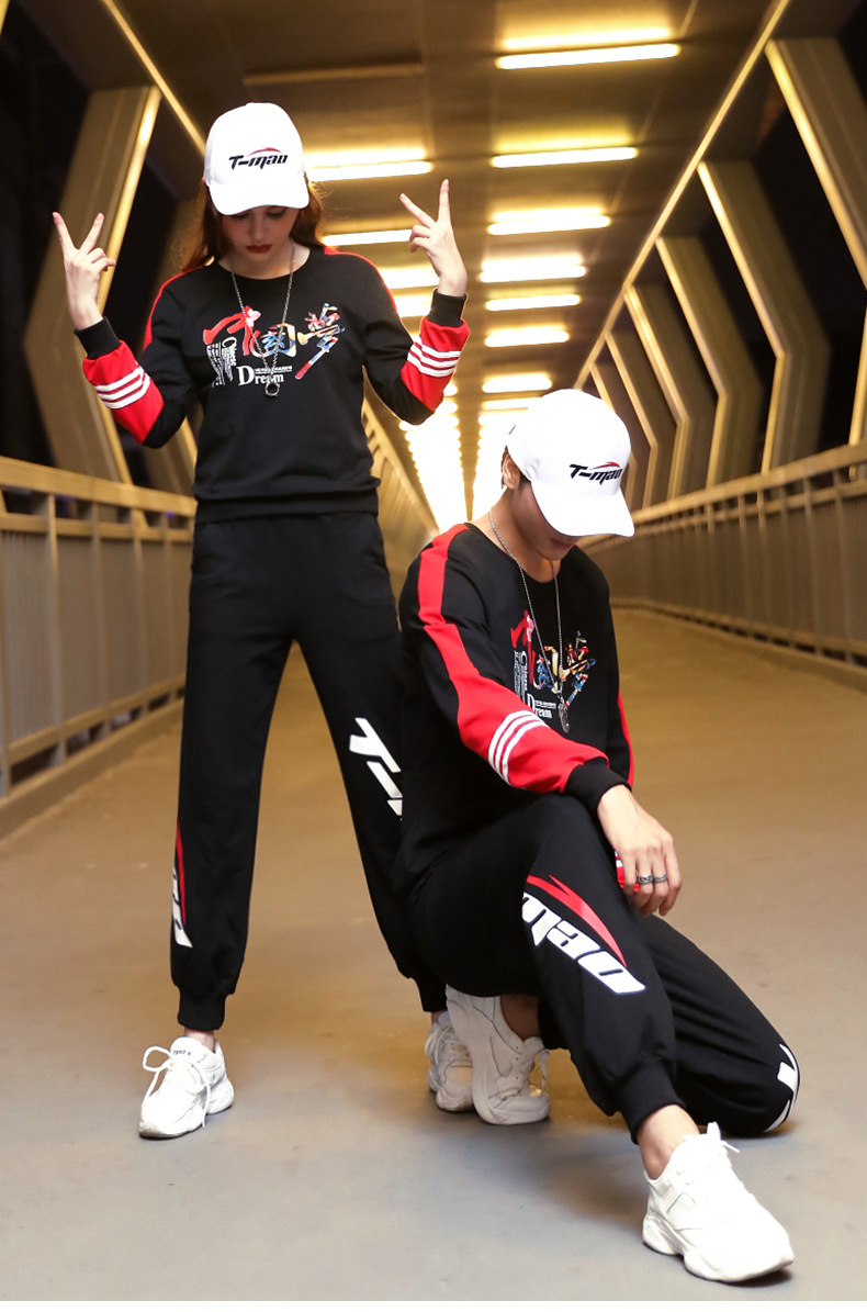 广场舞运动服新款套装曳步舞跳舞衣服新款鬼步舞服装男女同款