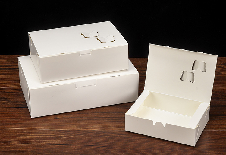 沙拉外卖一次性纸质饭盒防油牛皮纸炸鸡食品打包盒折叠牛皮纸餐盒