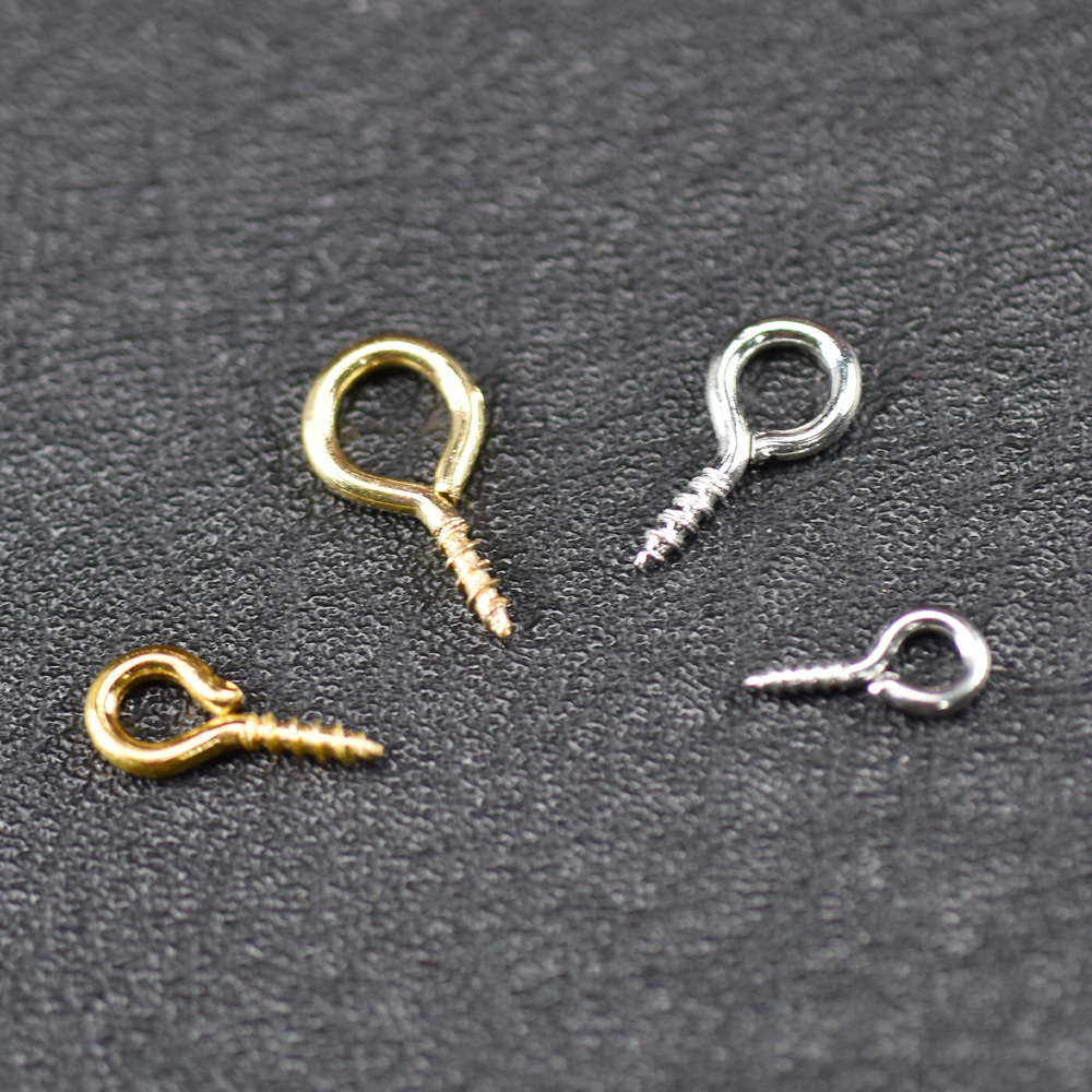 羊眼钉 羊角钉 羊眼螺丝钉 圆头羊眼圈1000个一包 diy饰品配件