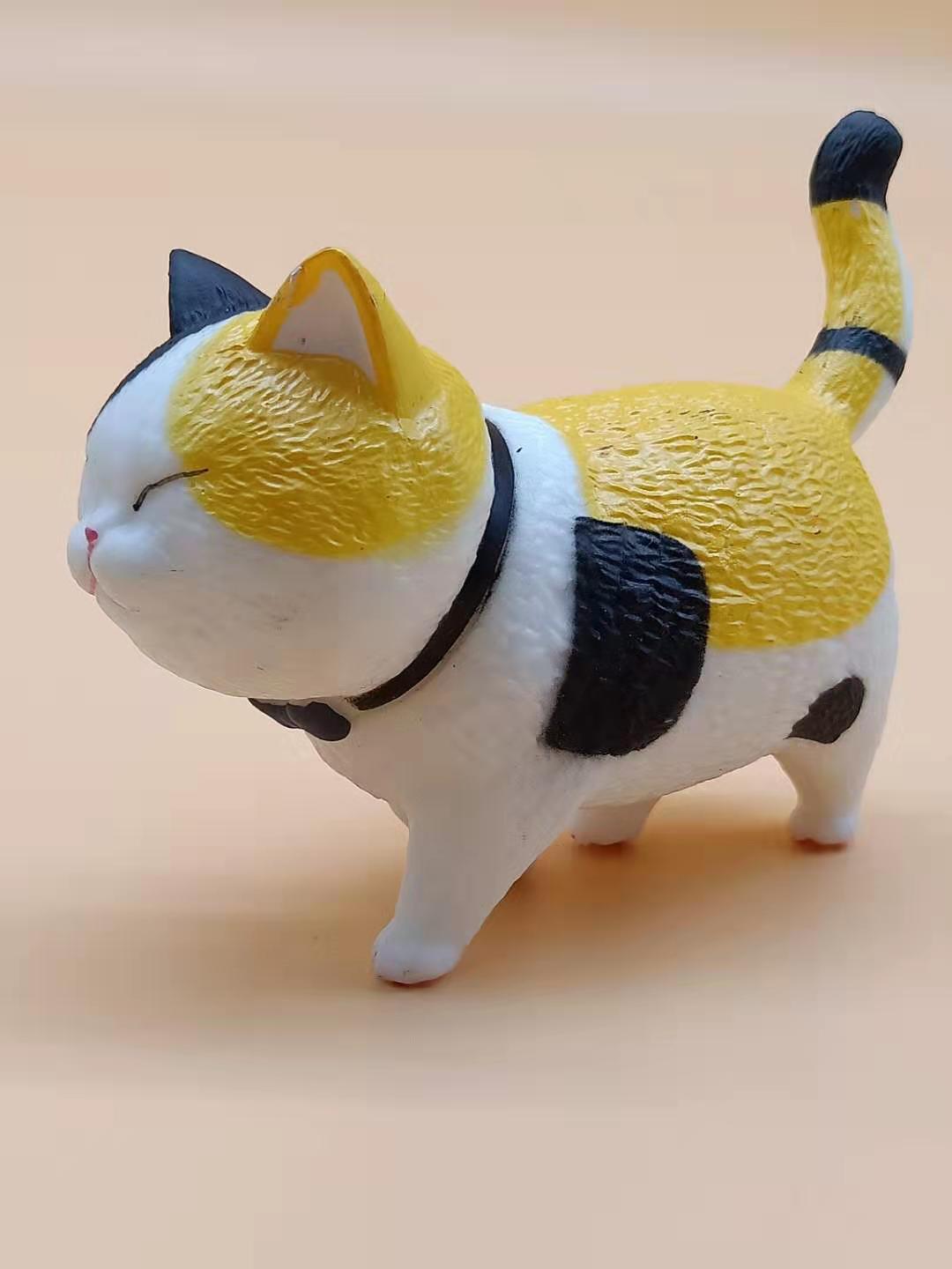 超萌猫蛋蛋 猫铃铛 玩偶 手办 不二马大叔 桌面蛋糕 小摆件 礼物