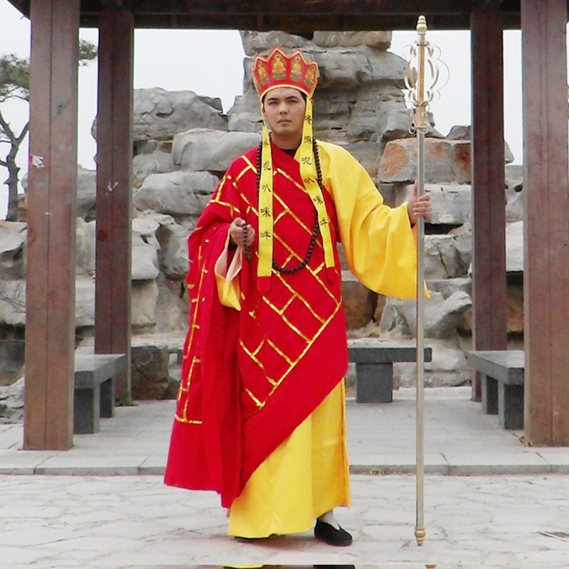 86西游记师徒四人全套演出服装成人唐僧孙悟空衣服猪八戒沙僧套装