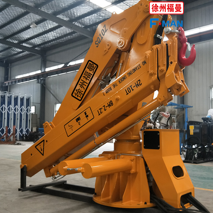 出口10吨折臂船用吊机 液压折叠式克令吊 1-25吨码头吊船尾液压吊