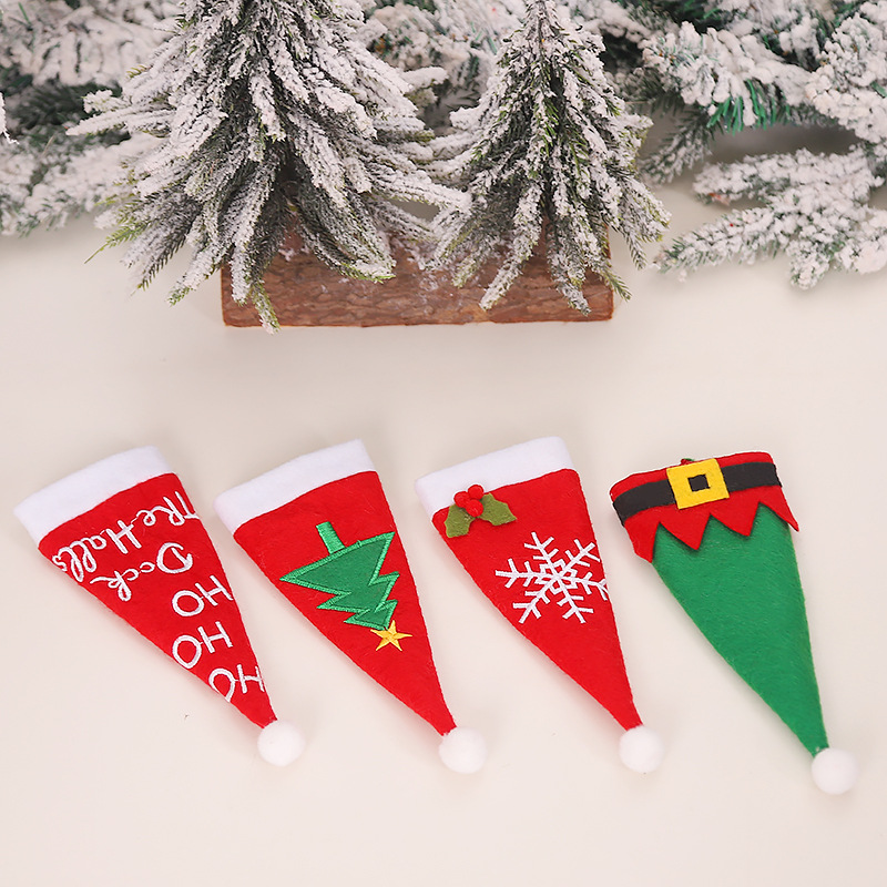 Jin Mingguan Exclusive for Cross-Border Christmas Decorations Non-Woven Knife and Fork Set Christmas Table Atmosphere Layout Supplies Gift