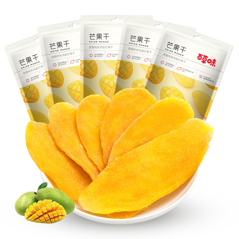百草味芒果干袋
