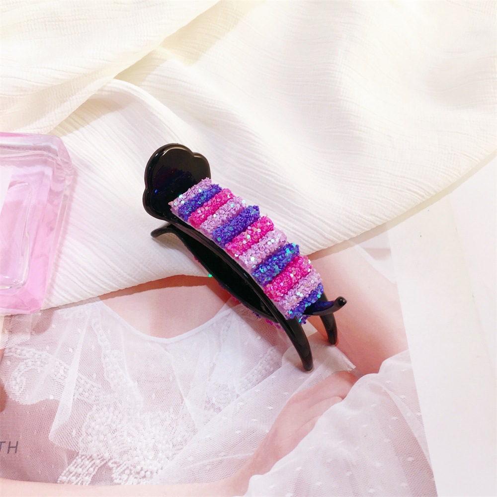 泫雅风丸子头盘发器发抓夹韩版彩虹糖后脑勺发夹少女可爱网红夹子