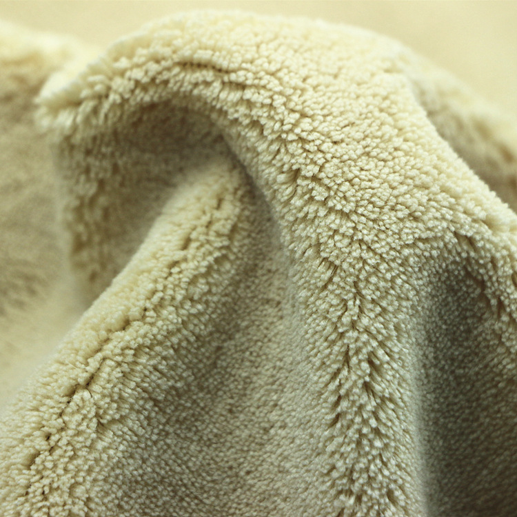 阻燃珊瑚绒家纺毛毯玩具面料针织经编涤纶美标阻燃单面珊瑚绒布