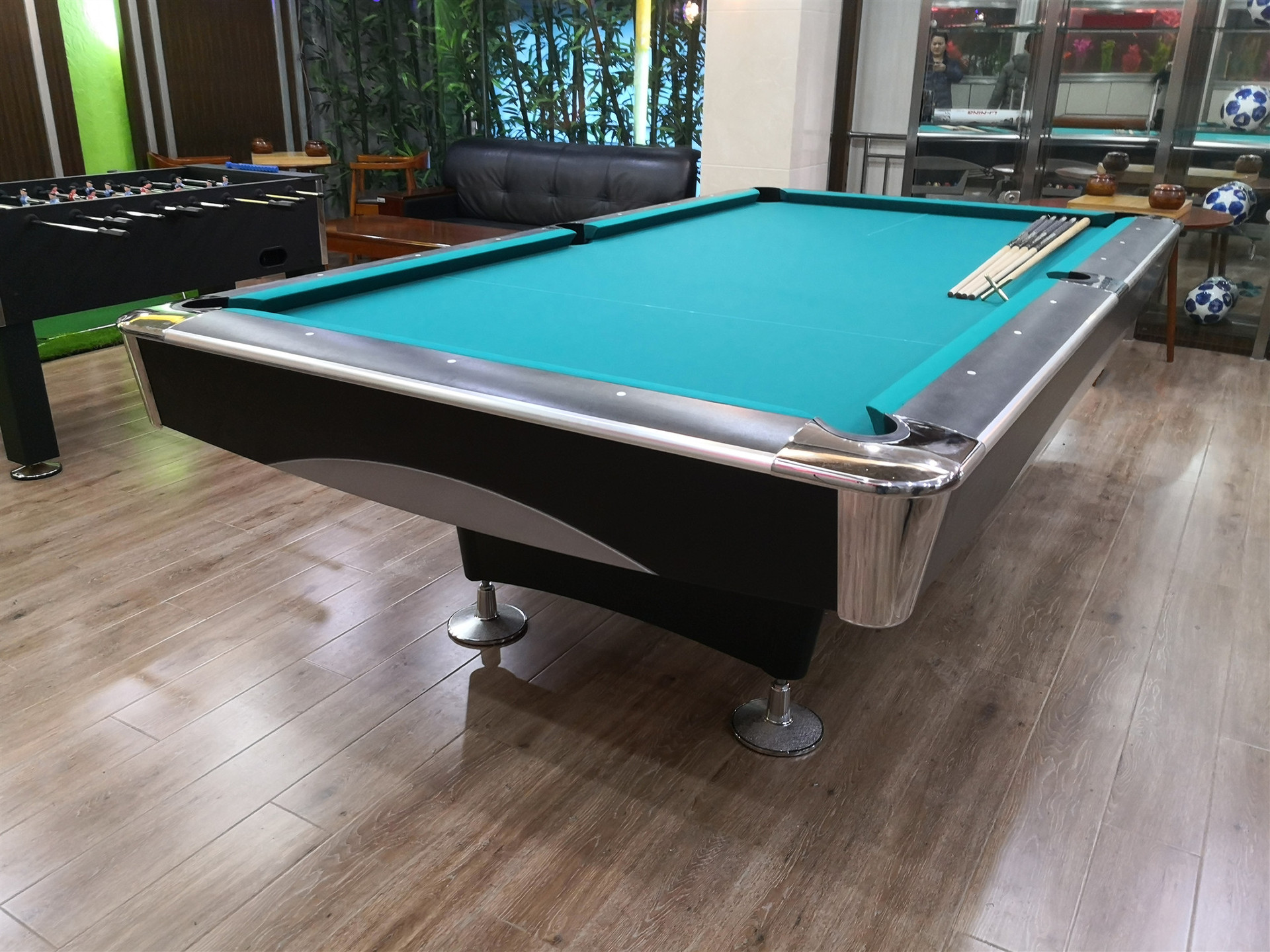 度康台球 花式九球桌标准台球桌 全新实木成人家用两用多功能撞球
