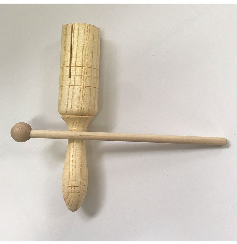 木质响筒幼儿早教音乐节奏器单音梆子小单响奥尔夫打击乐器单响筒