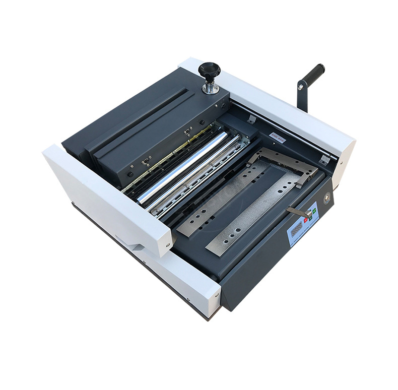 宝预380胶装机小型标书装订机a4桌面无线胶装机台式热熔装订机