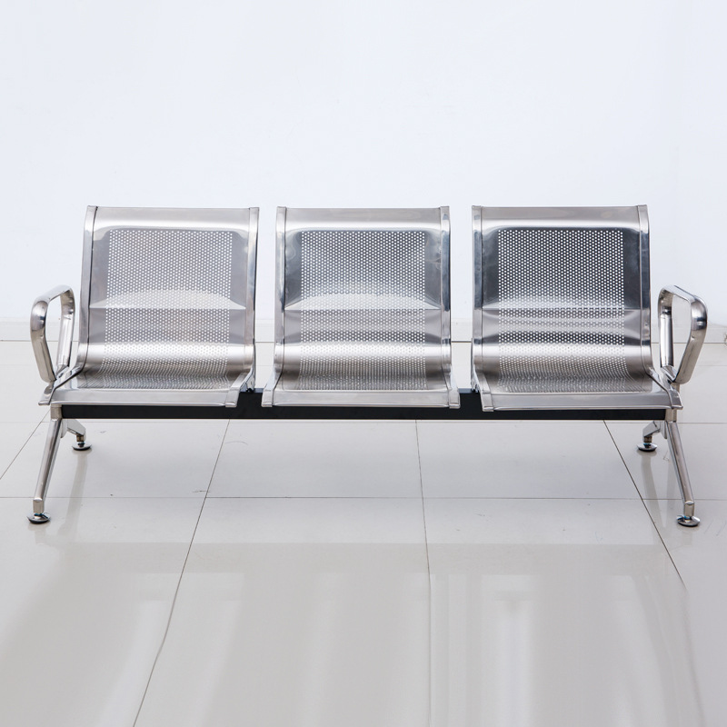 三人位不锈钢排椅不锈钢机场椅会议室等候椅车站候车椅医院候诊椅