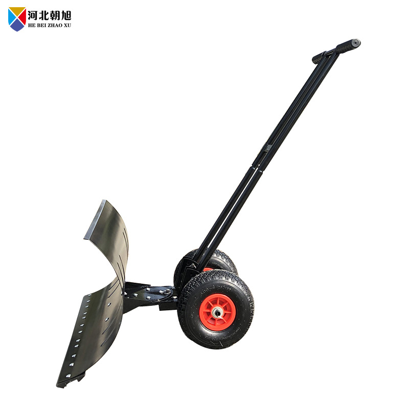 现货双杆轮式人工推雪铲除雪铲推雪板除雪板除雪推雪铲雪工具厂家