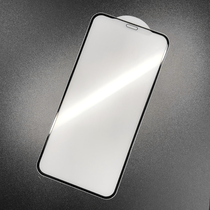 适用苹果iphone12mini磨砂钢化膜 xs promax 678p亮边雾面防指纹