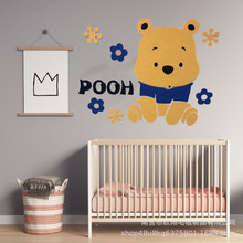 2021新款创意北欧毛毡板维尼小熊儿童房客厅卧室床头墙面装饰