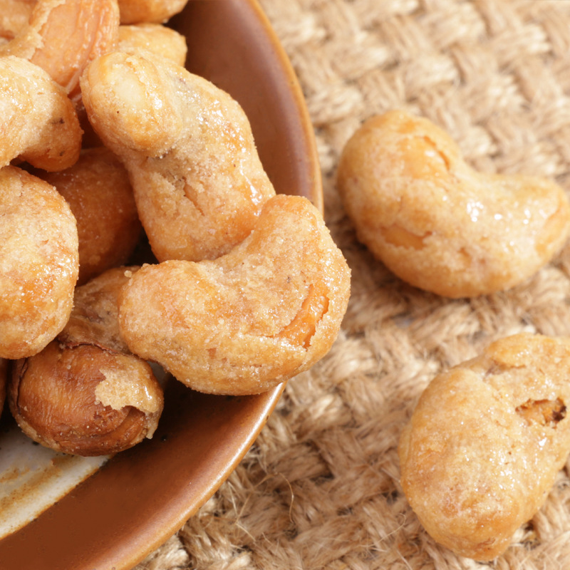 休闲零食盐焗腰果坚果炒货净含量250g盐焗腰果香脆腰果仁批发代发