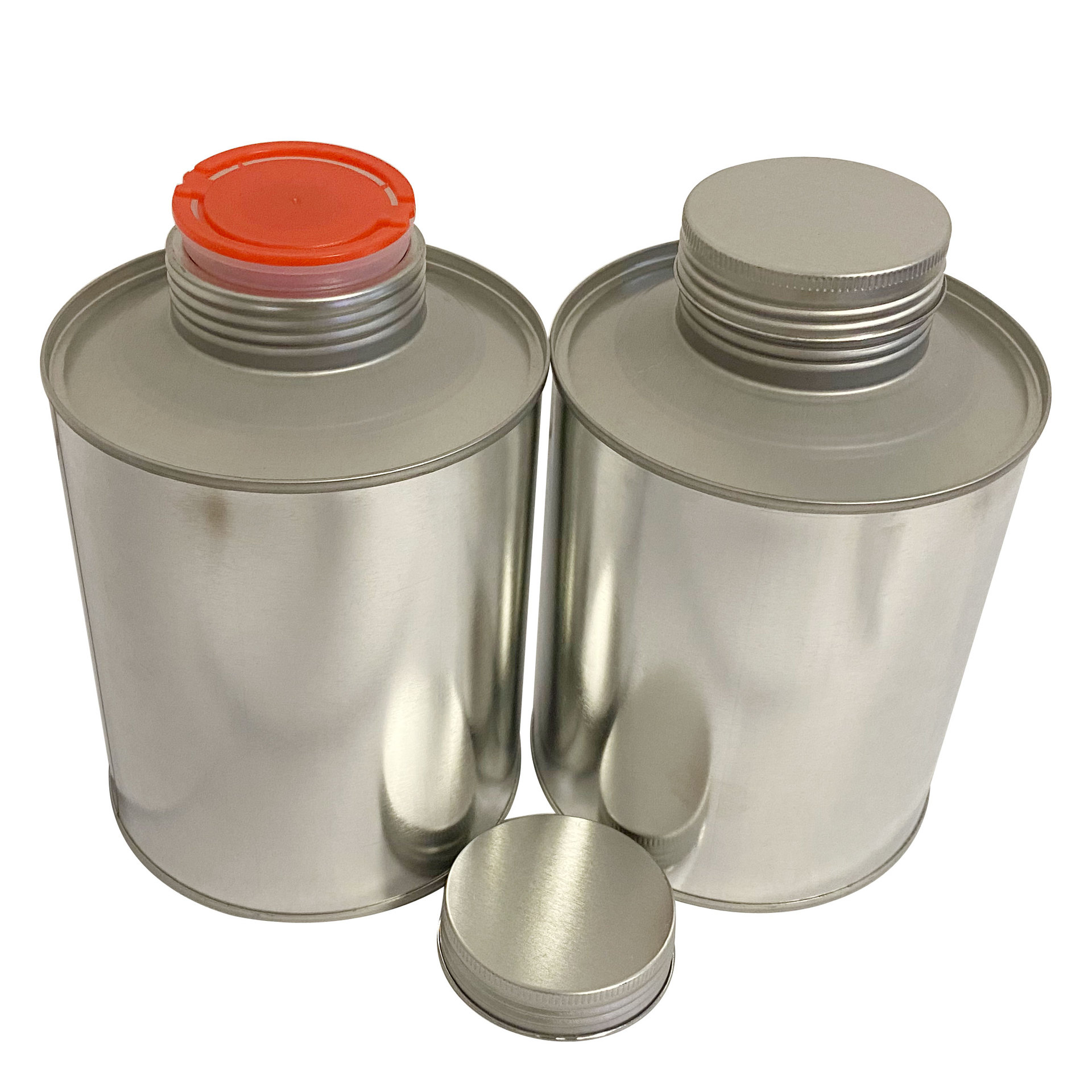 1l圆罐配塑料盖油墨丝印转印金属包装瓶 马口铁胶水油漆化工铁桶