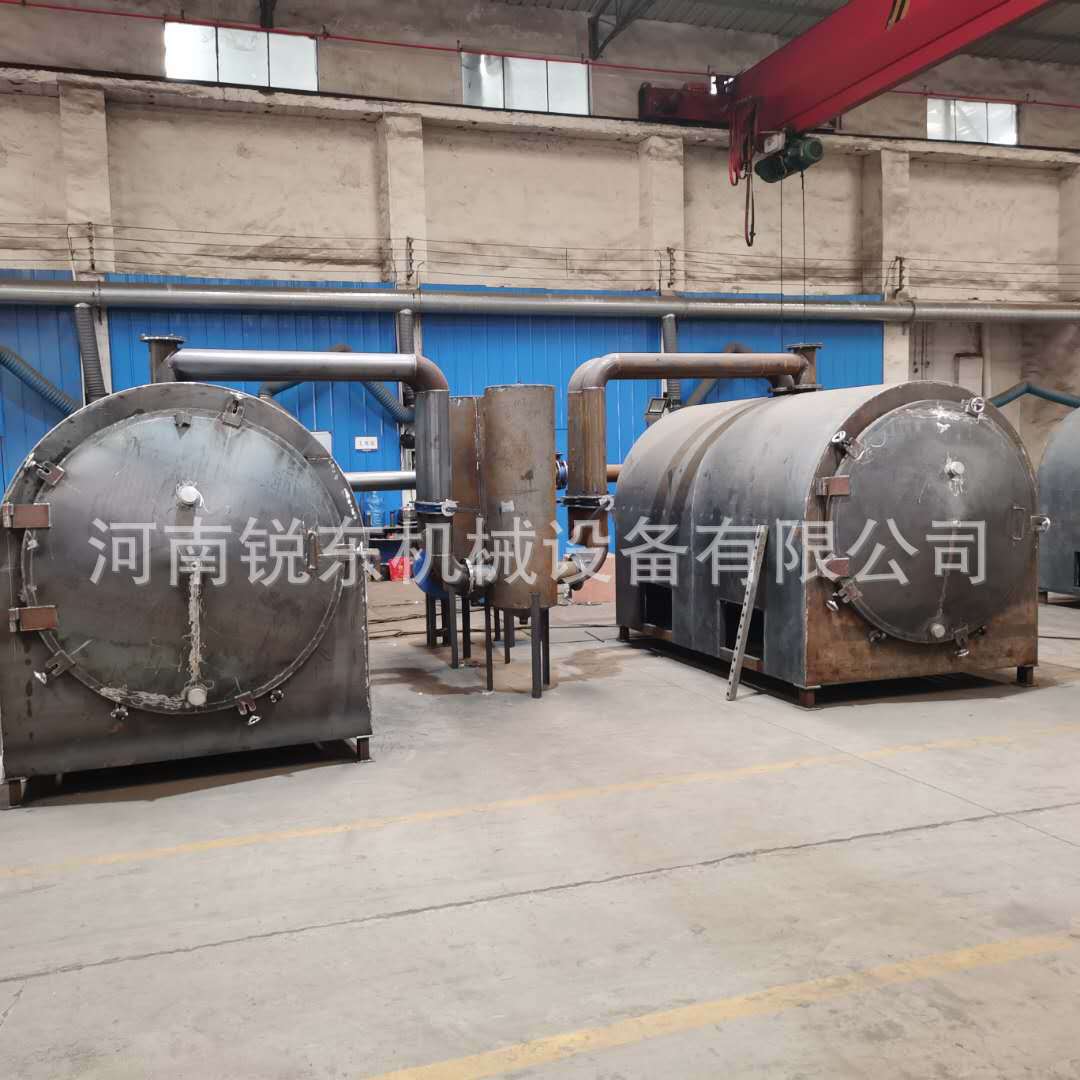 卧式炭化炉 木炭机机制原木炭化 机制炭连续式炭化炉生产线