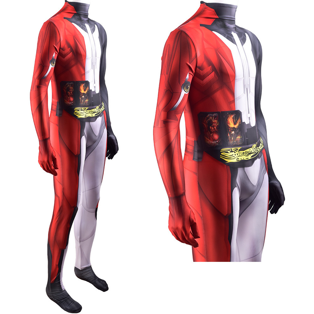 假面骑士圣刃cos服 幪面超人圣刃 saber cosplay动漫紧身衣