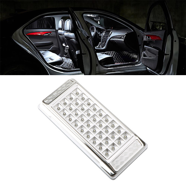 汽车通用内饰方形灯 36led阅读灯 车顶灯 后车厢灯 带开关照明灯