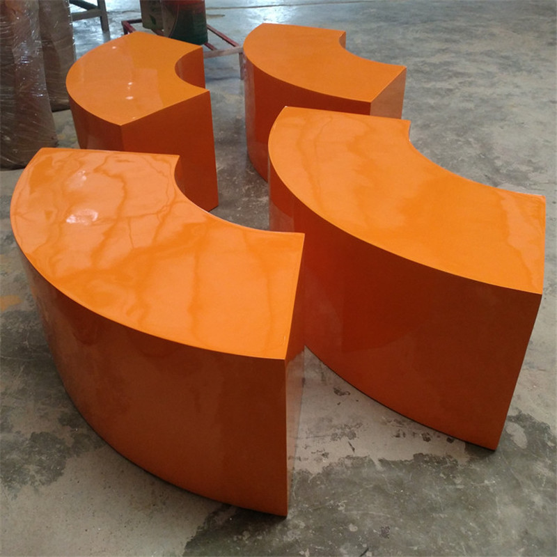 商场包围中庭柱子圆形拼接组合座椅弧形围树玻璃钢坐凳花池休闲椅