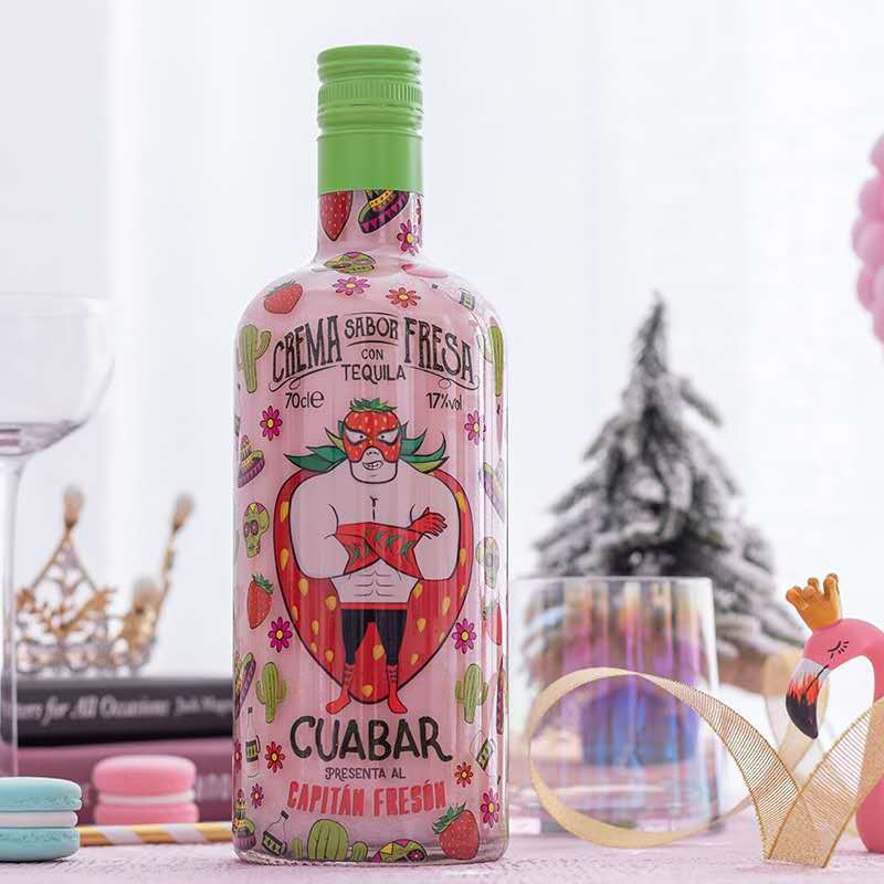 草莓奶霸利口酒草莓味奶油龙舌兰力娇酒进口低度女生网红甜酒