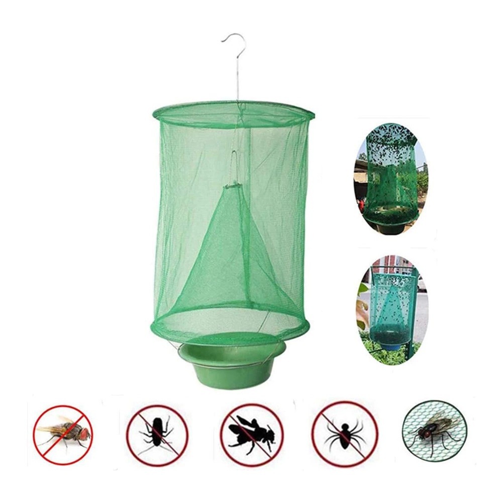 23cm绿色苍蝇笼捕蝇笼捕蝇器抓苍蝇笼捉苍蝇笼 灭蝇器 诱捕苍蝇笼