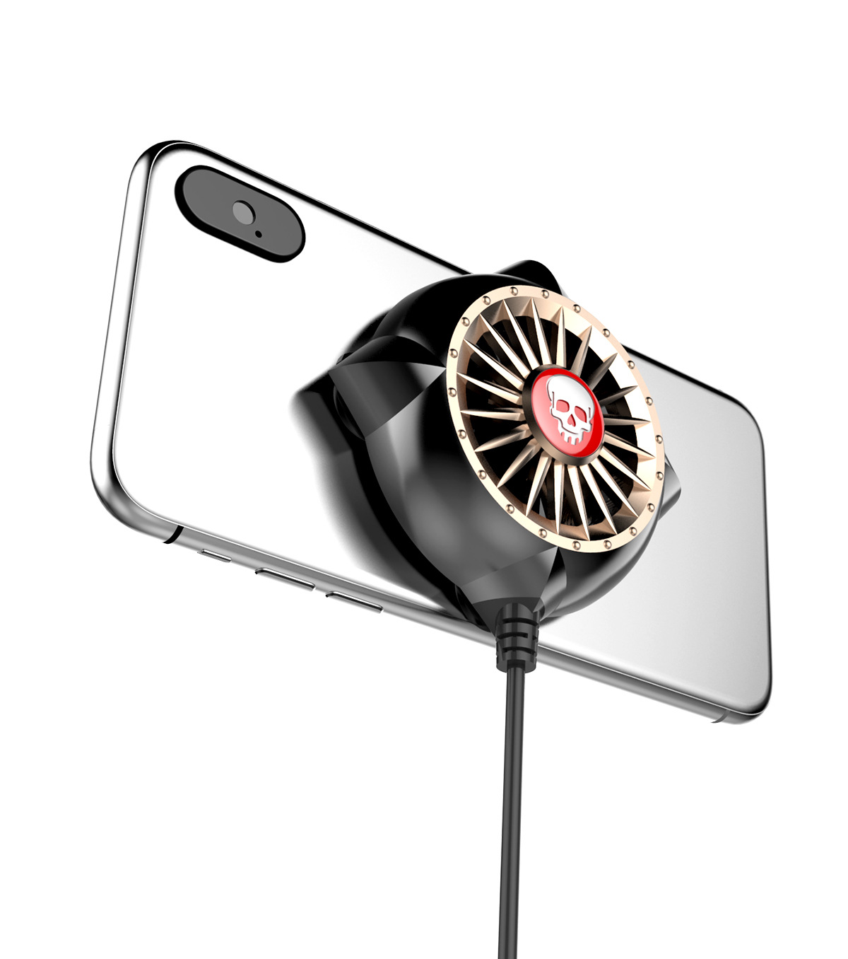 m2手机散热器降温神器小风扇静音大风力苹果安卓手机平板电脑通用