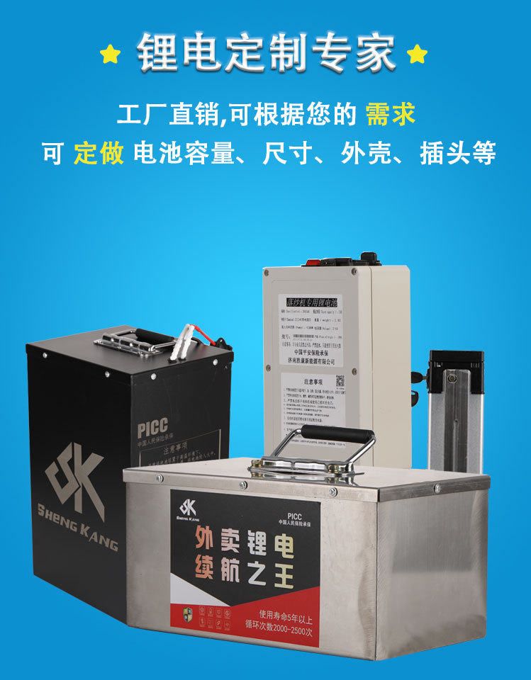 60v60ah动力型电动车锂电池大容量足容不虚标可拆卸充电三元锂电